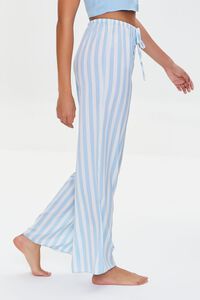 IVORY/SKY BLUE Striped Pajama Pants, image 3
