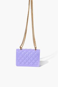 PURPLE Quilted Crossbody Bag, image 3
