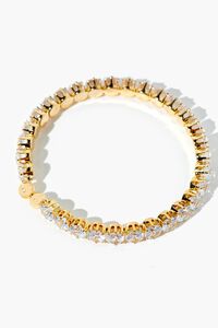 GOLD CZ Bangle Bracelet, image 3