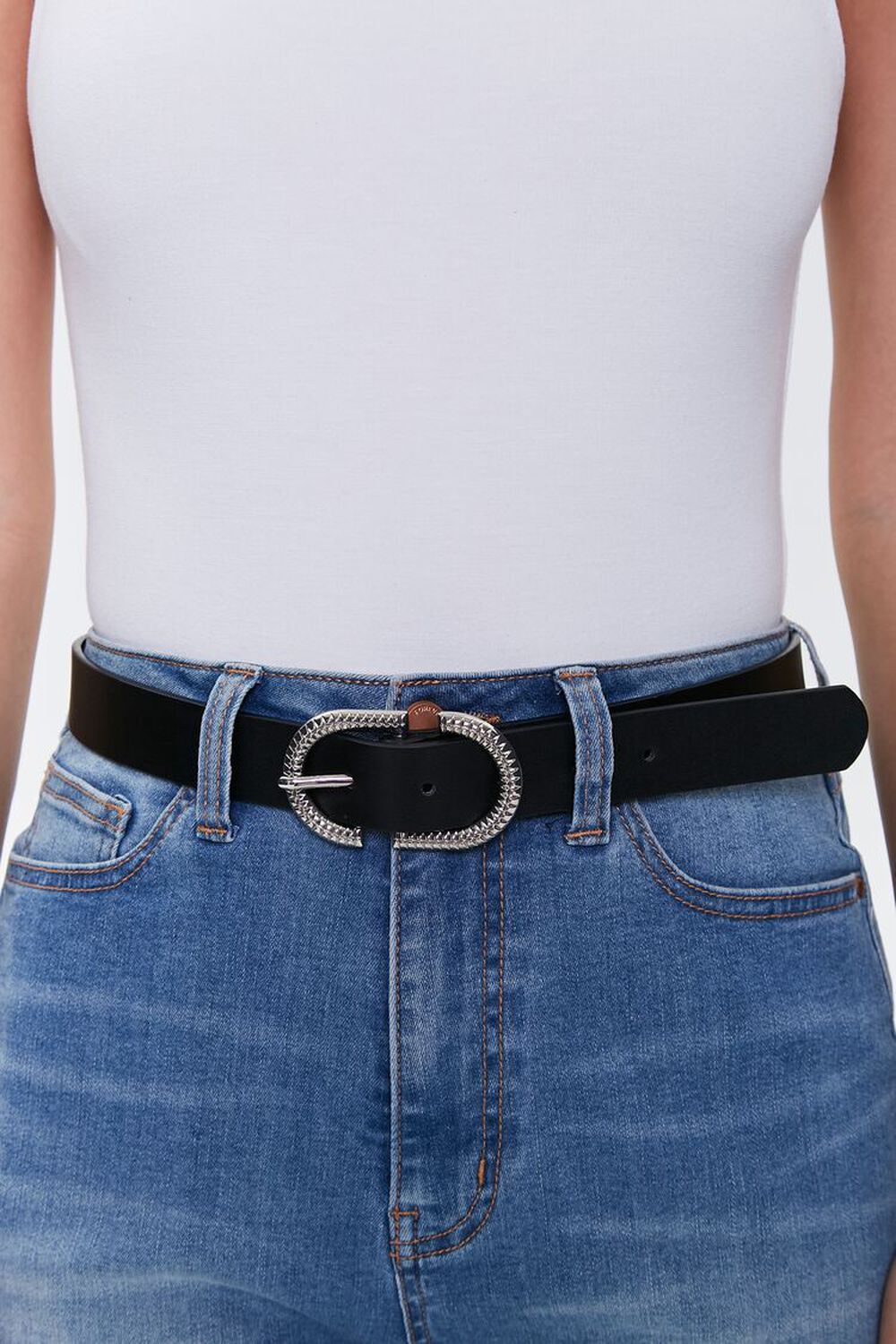 Engraved Buckle Hip Belt