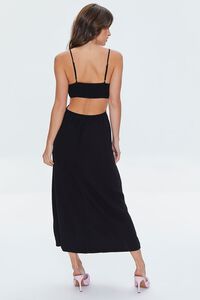 BLACK Cutout Cami Midi Dress, image 3