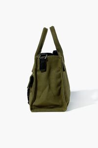 GREEN Canvas Release-Buckle Tote Bag, image 2