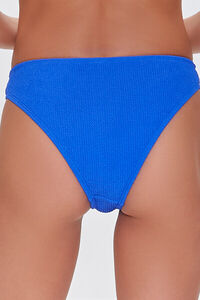 BLUE Textured Bikini Bottoms, image 4