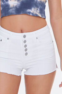 WHITE Recycled Denim Shorts, image 4