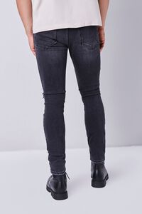 WASHED BLACK Premium Distressed Slim-Fit Jeans, image 3