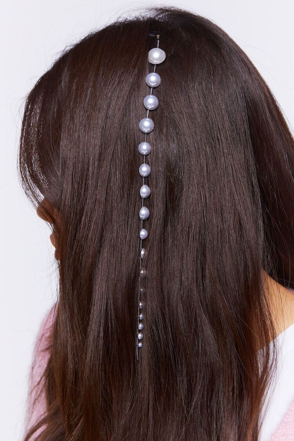 Faux Pearl Hair Chain, image 1