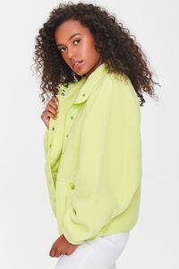 LIME Faux Shearling Funnel Neck Jacket, image 2