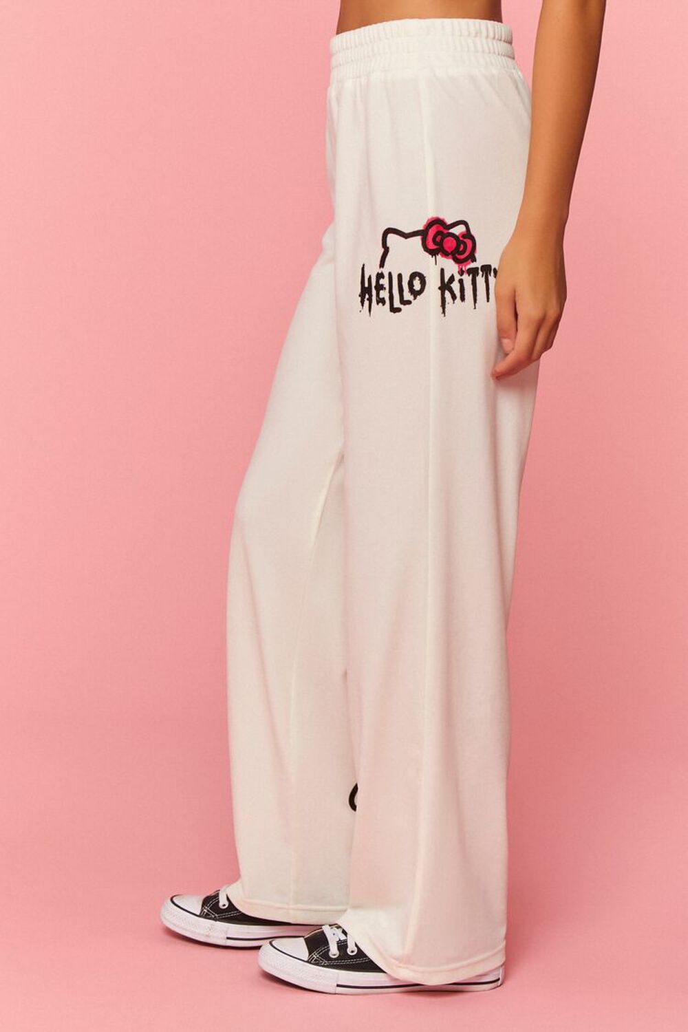 CREAM/MULTI Hello Kitty & Friends Velour Sweatpants, image 3