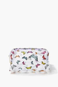 CLEAR Butterfly Print Transparent Square Bag, image 1