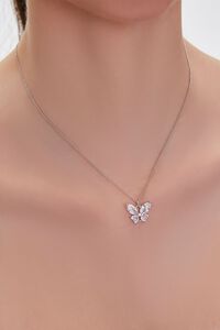 Rhinestone Butterfly Necklace, image 1