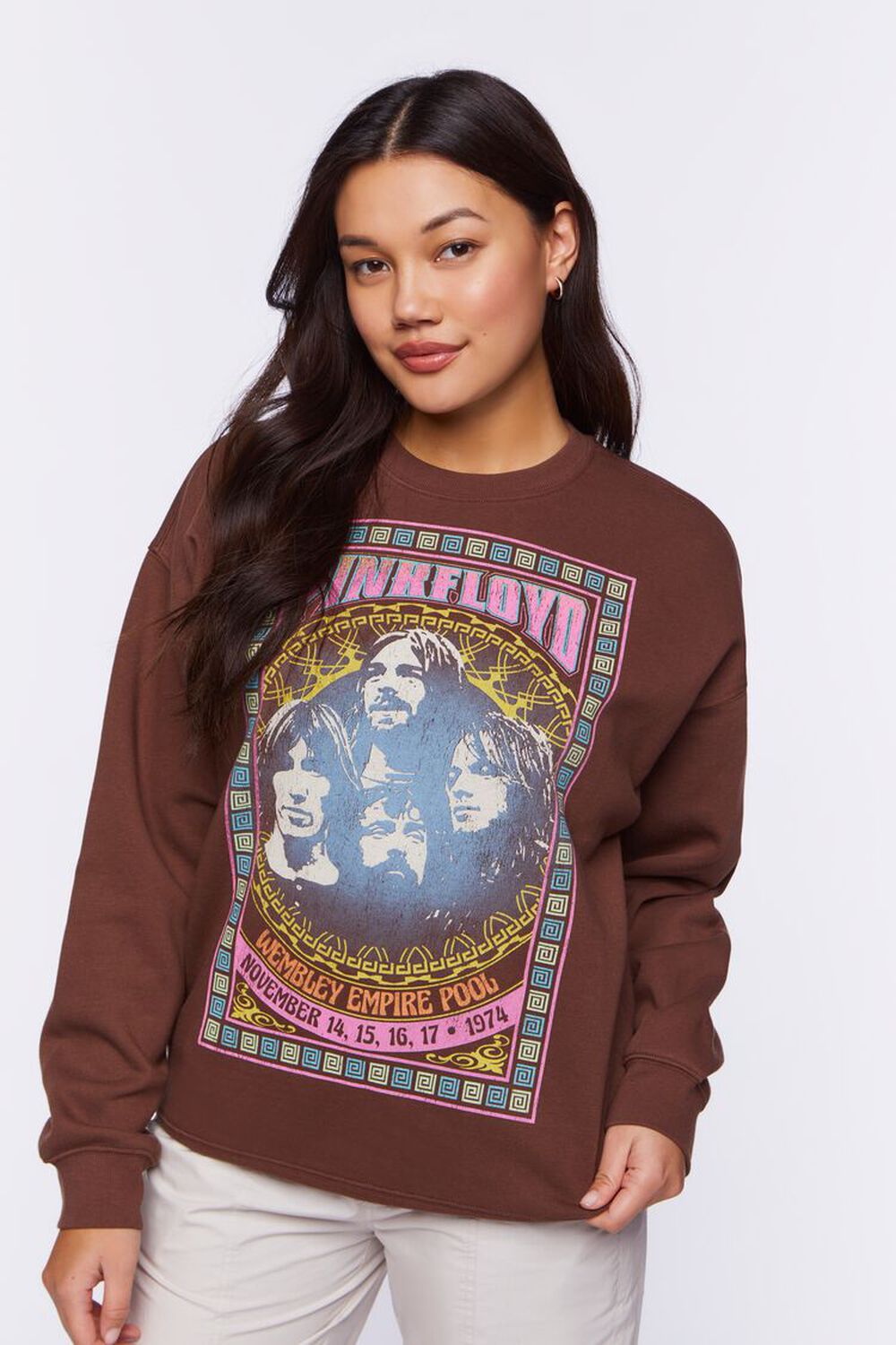 BROWN/MULTI Pink Floyd Graphic Pullover, image 1
