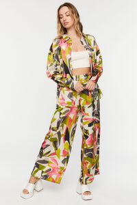 Abstract Floral Wide-Leg Pants, image 5