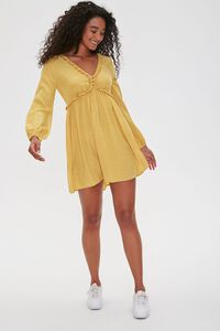 MUSTARD Buttoned Fit & Flare Dress, image 4