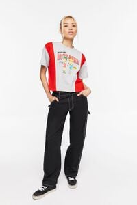 RED/MULTI Beavis & Butt-Head Cropped Graphic Tee, image 4