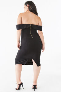 Plus Size Off-the-Shoulder Bodycon Dress, image 3