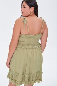OLIVE Plus Size Ruffle-Trim Cami Dress, image 3