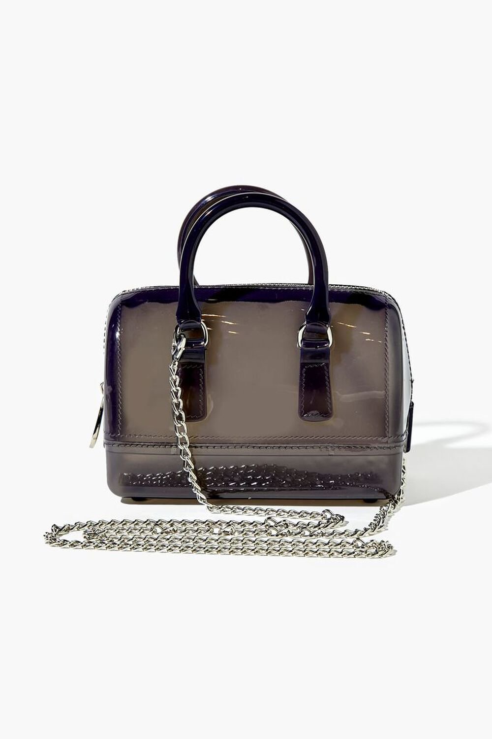 Transparent Mini Crossbody Bowler Bag, image 1