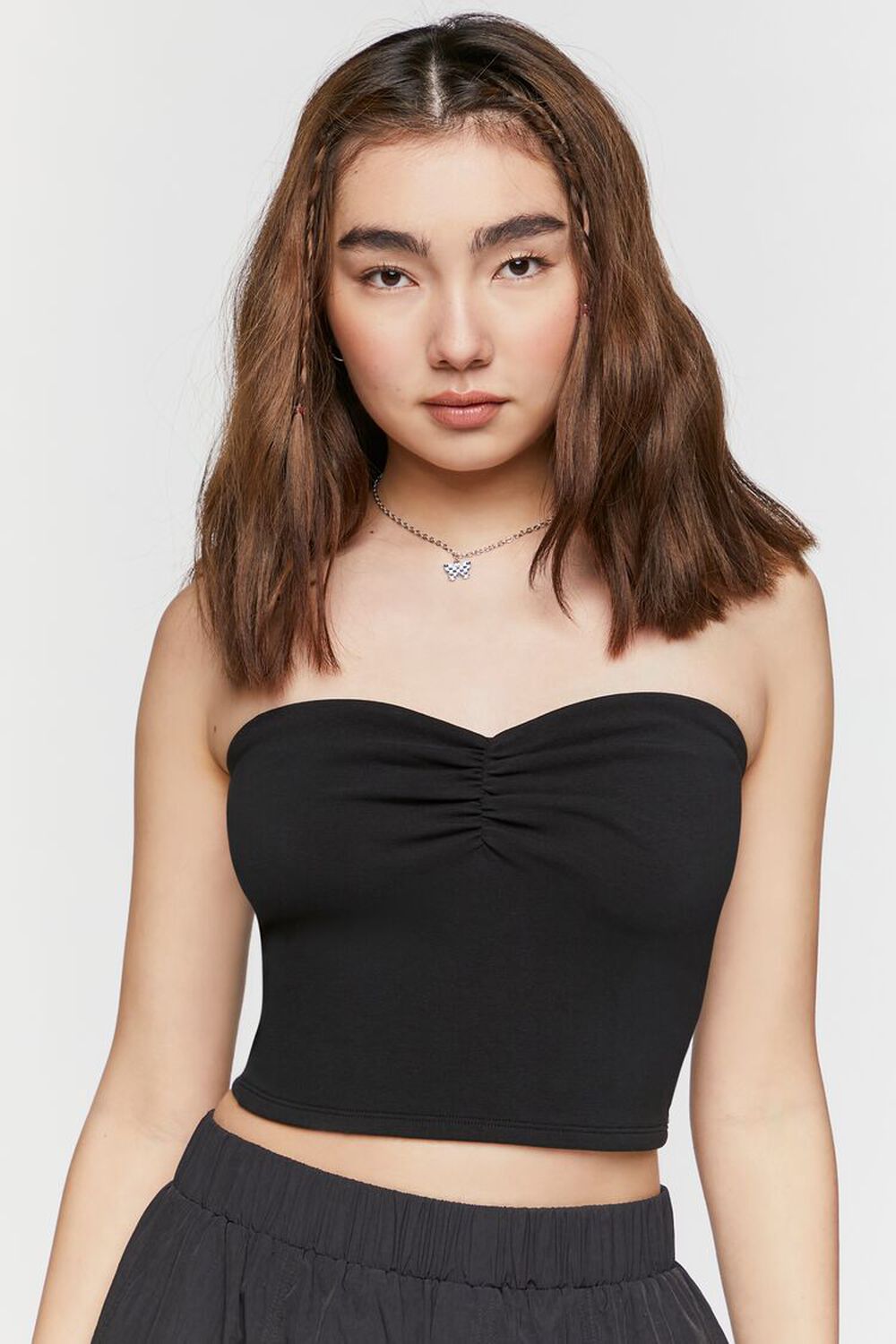 Ruched Tube Top, image 1