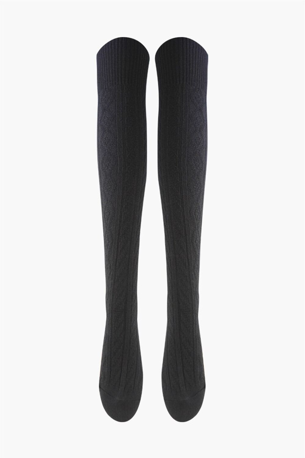 Over-the-Knee Cable-Knit Socks, image 1