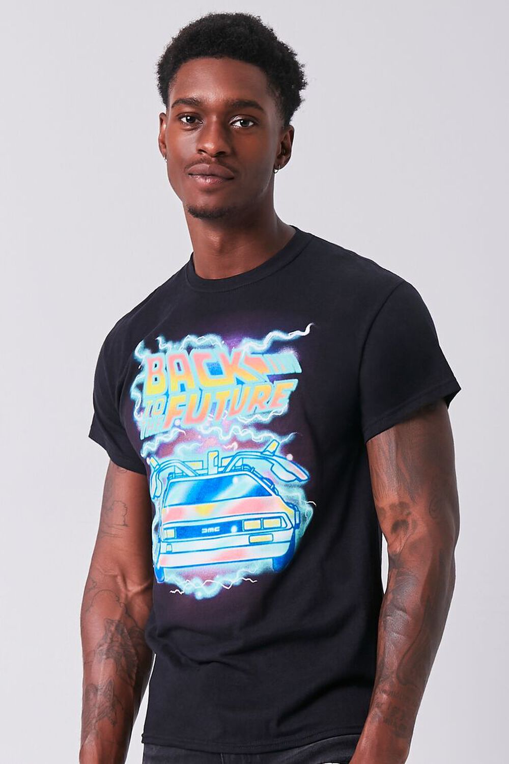 BLACK/MULTI Back to the Future Graphic Tee, image 1