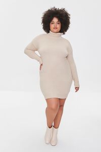 GOAT Plus Size Turtleneck Sweater Dress, image 4