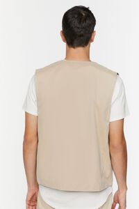 TAUPE Zip-Up Utility Vest, image 3