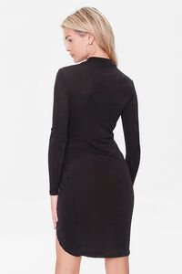 BLACK Twisted Mini Dress, image 3