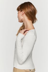 Fitted Cable Knit Sweater, image 2