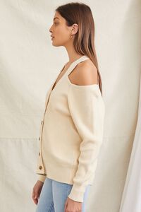 CREAM Open-Shoulder Buttoned Sweater, image 2