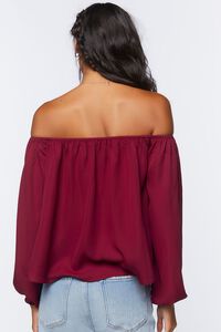 RUST Chiffon Off-the-Shoulder Top, image 4