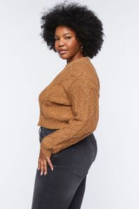 Plus Size Cable Knit Sweater, image 3