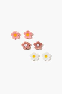 PINK/MULTI Floral Hair Claw Clip Set, image 2