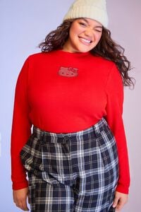 RED Plus Size Hello Kitty & Friends Top, image 1