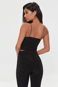 BLACK Fitted Cropped Cami, image 3