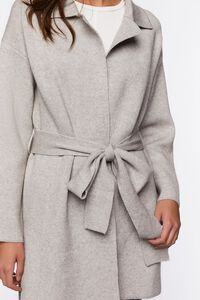 HEATHER GREY Belted Duster Cardigan, image 6