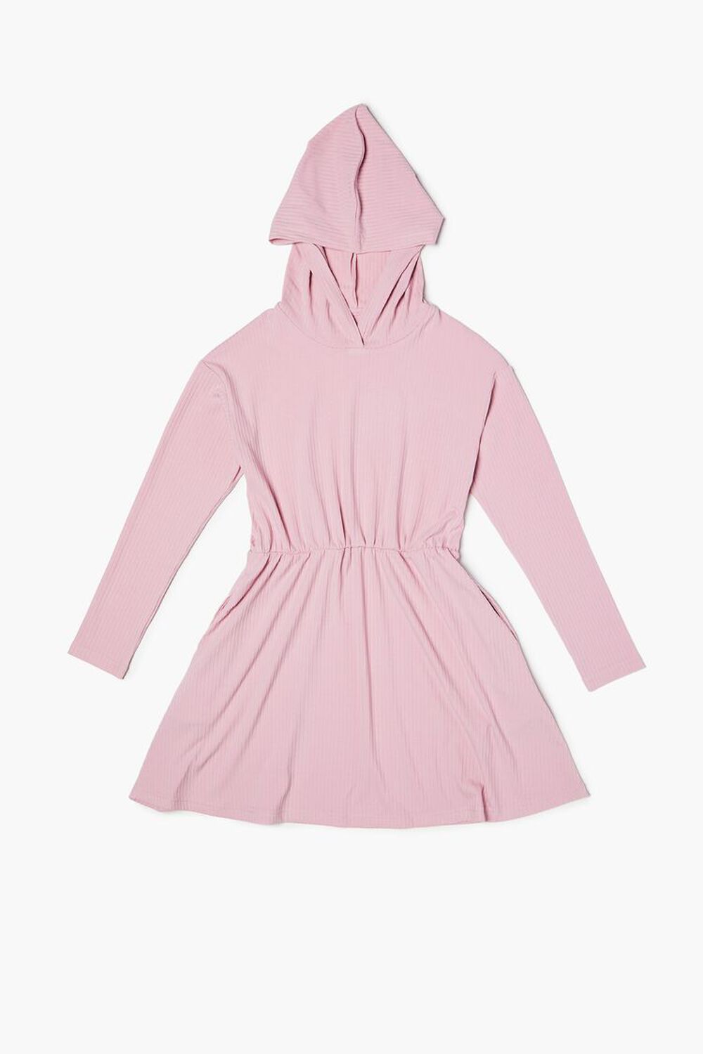 MAUVE Girls Hooded Drop-Sleeve Dress (Kids), image 1