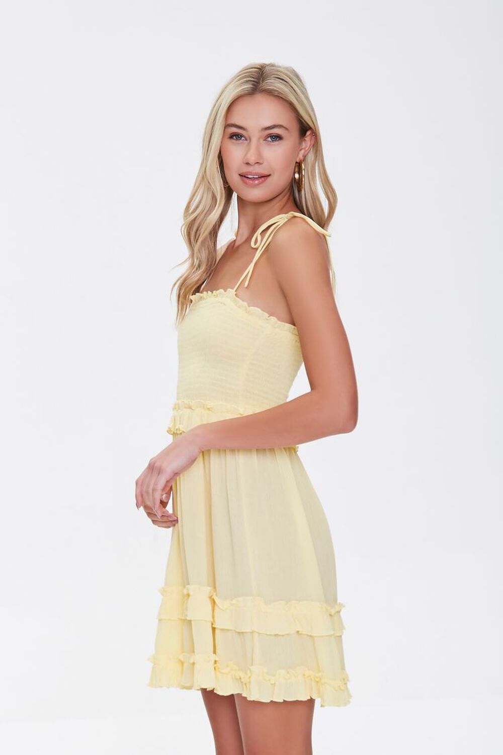 YELLOW Ruffle-Trim Cami Dress, image 2