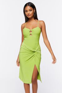 GREEN APPLE Cutout O-Ring Cami Dress, image 4