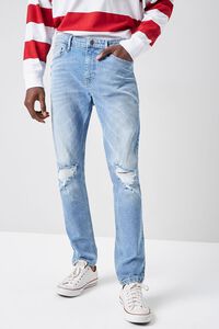 MEDIUM DENIM Premium Recycled Slim-Fit Jeans, image 2