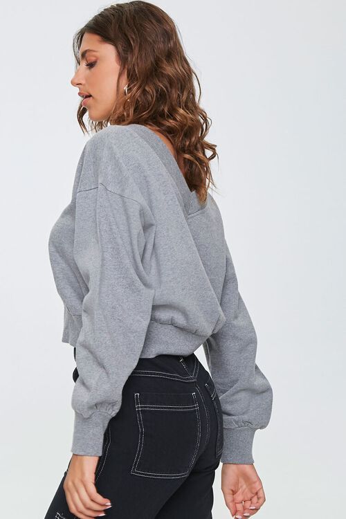 HEATHER GREY Active Cropped Pullover, image 2