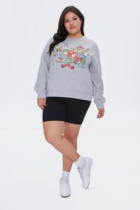 HEATHER GREY/MULTI Plus Size Looney Tunes Graphic Pullover, image 4
