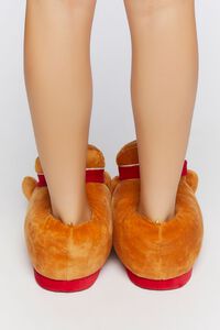 TAN/RED Gingerbread House Slippers, image 3
