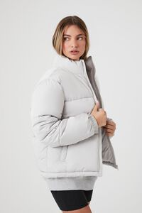 SILVER Quilted Puffer Jacket, image 2