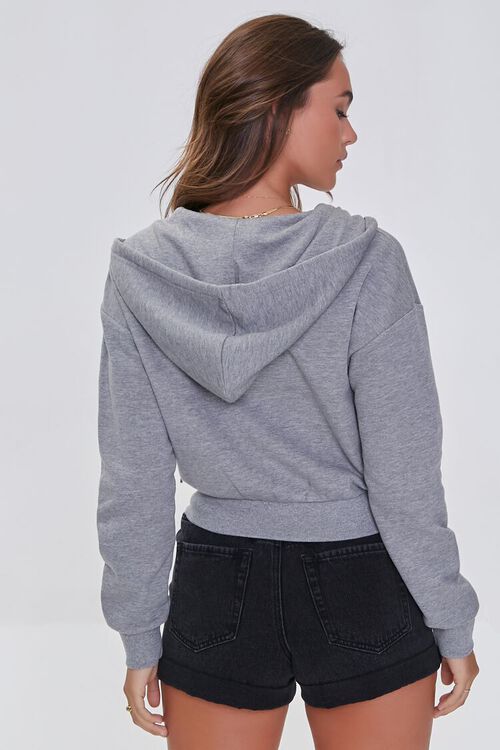 HEATHER GREY Basic Fleece Zip-Up Jacket, image 3
