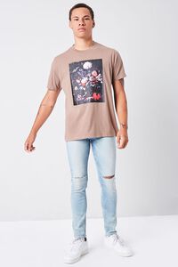 TAUPE/MULTI Flower Painting Graphic Tee, image 4