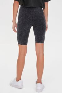 CHARCOAL Mineral Wash Biker Shorts, image 4