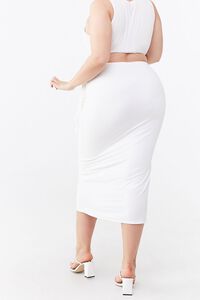 Plus Size Mock Wrap Skirt, image 4