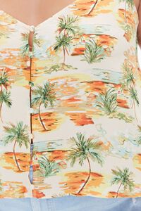 NUDE/MULTI Plus Size Tropical Print Cami, image 5