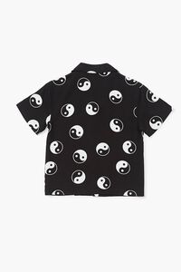 BLACK/WHITE Kids Yin Yang Print Shirt (Girls + Boys), image 2