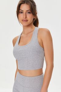 GREY Active Cropped Tank Top, image 1